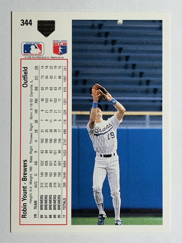 1991 Upper Deck #344 Robin Yount