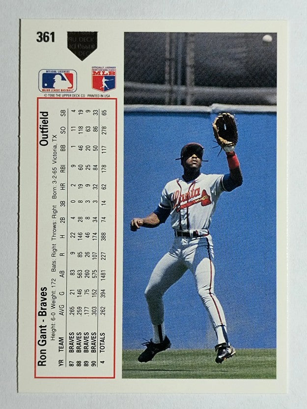 1991 Upper Deck #361 Ron Gant