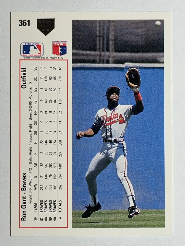 1991 Upper Deck #361 Ron Gant