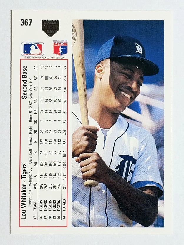 1991 Upper Deck #367 Lou Whitaker