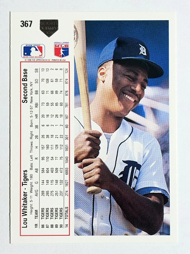 1991 Upper Deck #367 Lou Whitaker