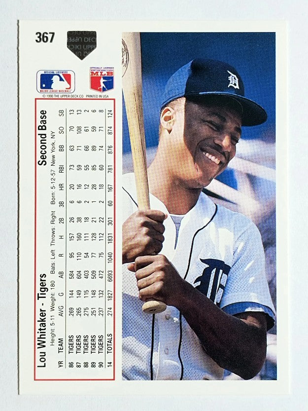 1991 Upper Deck #367 Lou Whitaker