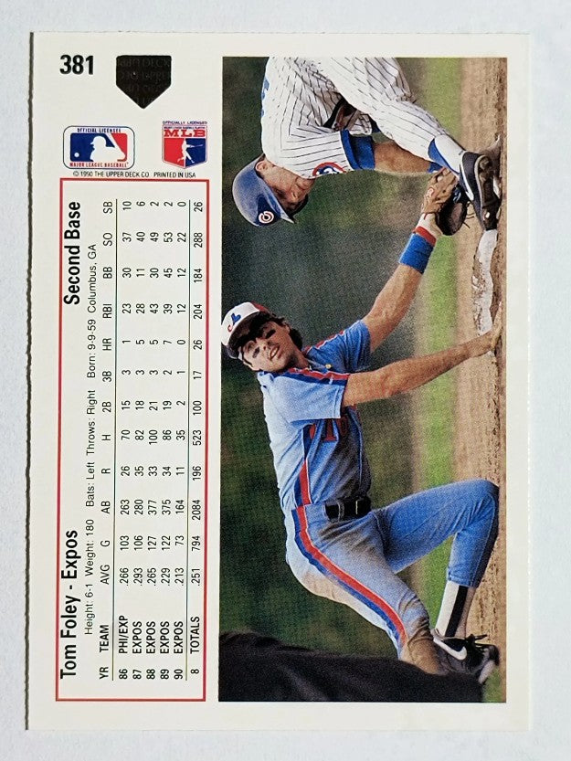 1991 Upper Deck #381 Tom Foley