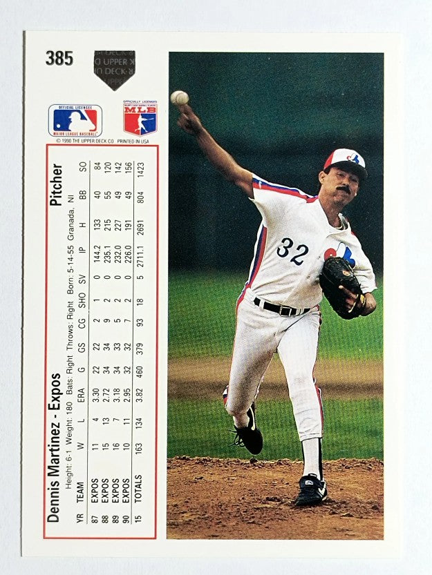 1991 Upper Deck #385 Dennis Martinez