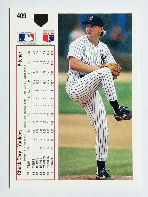 1991 Upper Deck #409 Chuck Cary