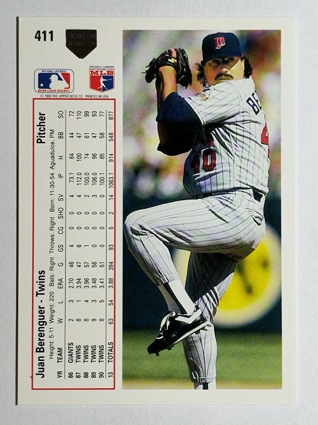 1991 Upper Deck #411 Juan Berenguer