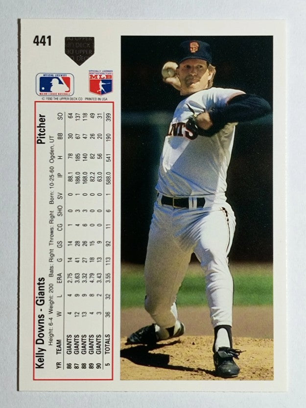 1991 Upper Deck #441 Kelly Downs