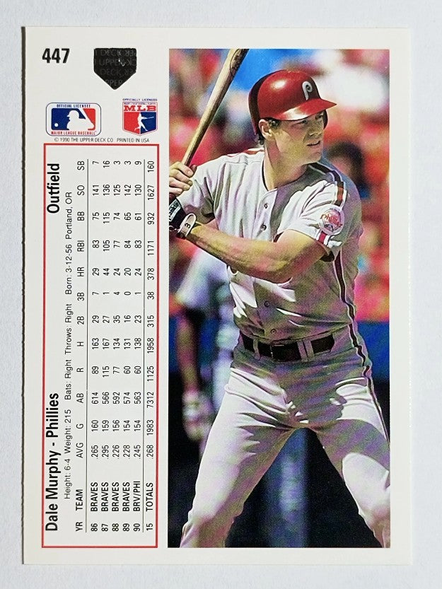 1991 Upper Deck #447 Dale Murphy
