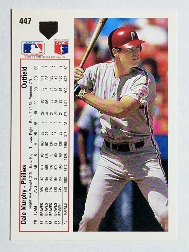 1991 Upper Deck #447 Dale Murphy
