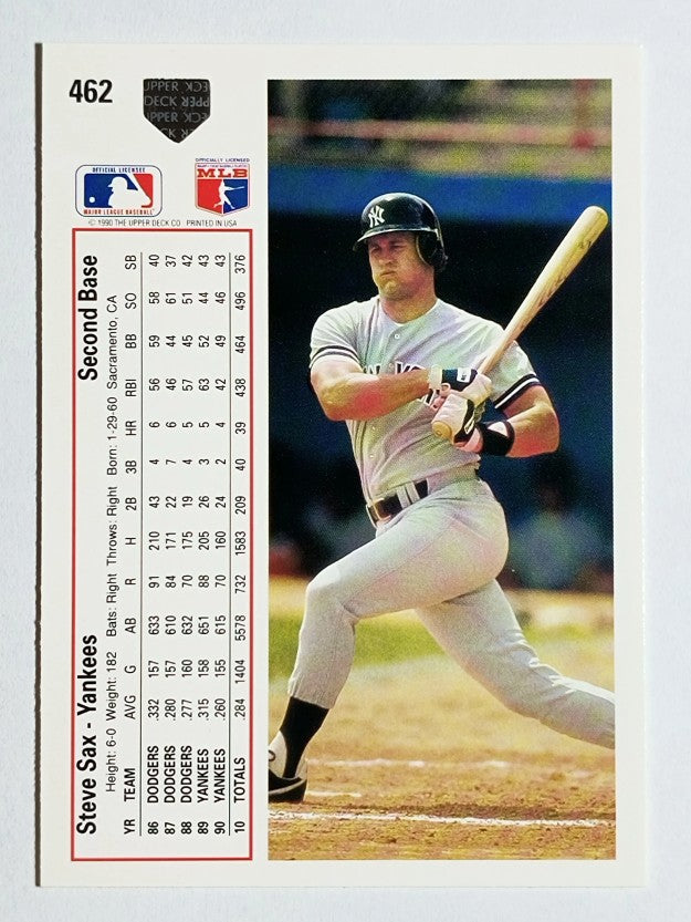 1991 Upper Deck #462 Steve Sax