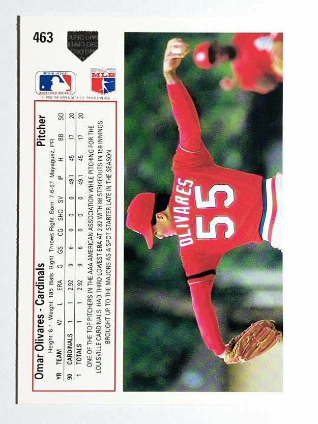 1991 Upper Deck #463 Omar Olivares RC