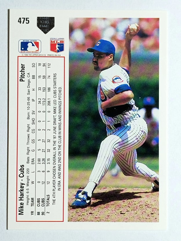 1991 Upper Deck #475 Mike Harkey