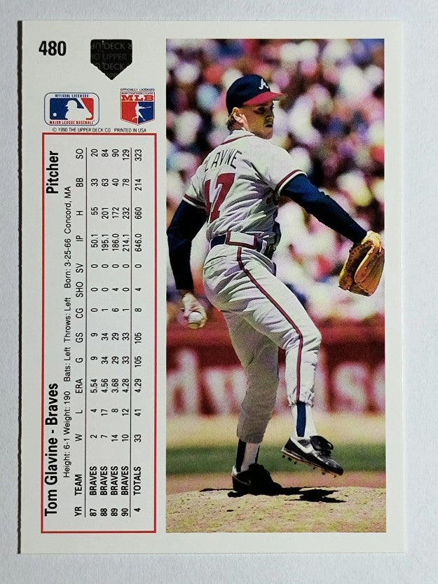 1991 Upper Deck #480 Tom Glavine