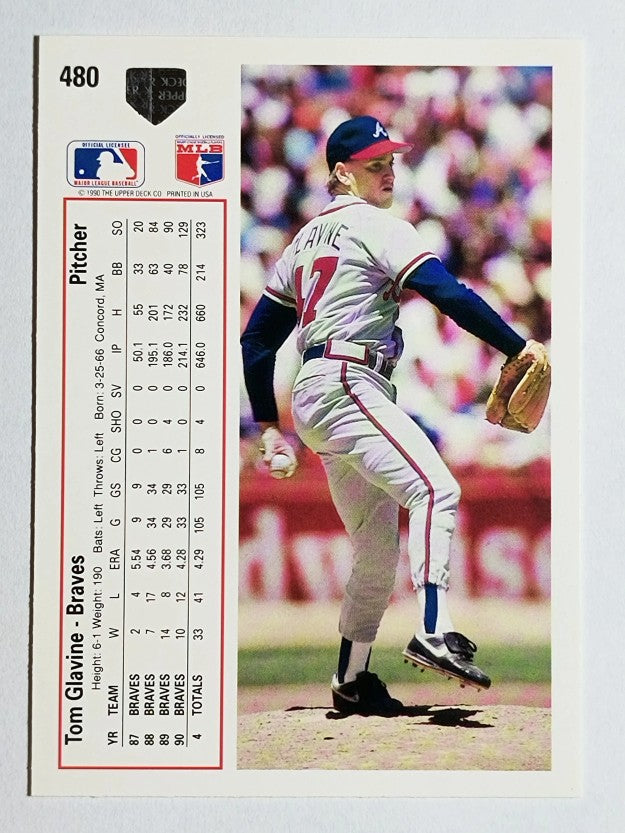 1991 Upper Deck #480 Tom Glavine
