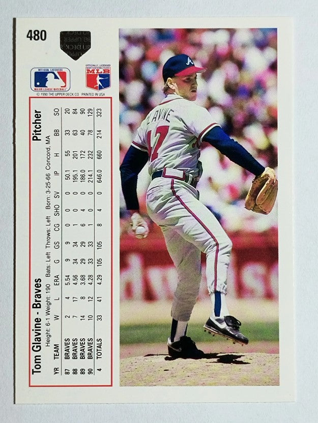 1991 Upper Deck #480 Tom Glavine