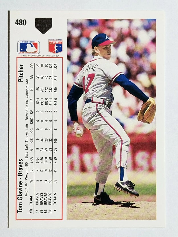 1991 Upper Deck #480 Tom Glavine