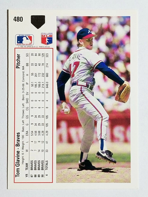1991 Upper Deck #480 Tom Glavine