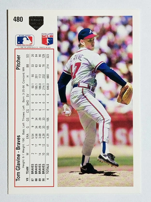 1991 Upper Deck #480 Tom Glavine