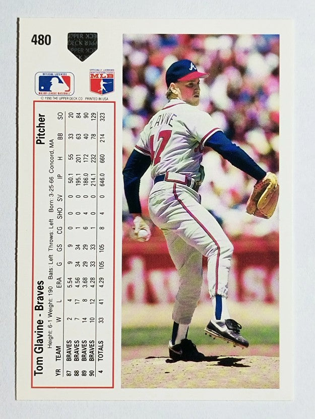 1991 Upper Deck #480 Tom Glavine