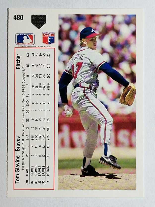 1991 Upper Deck #480 Tom Glavine