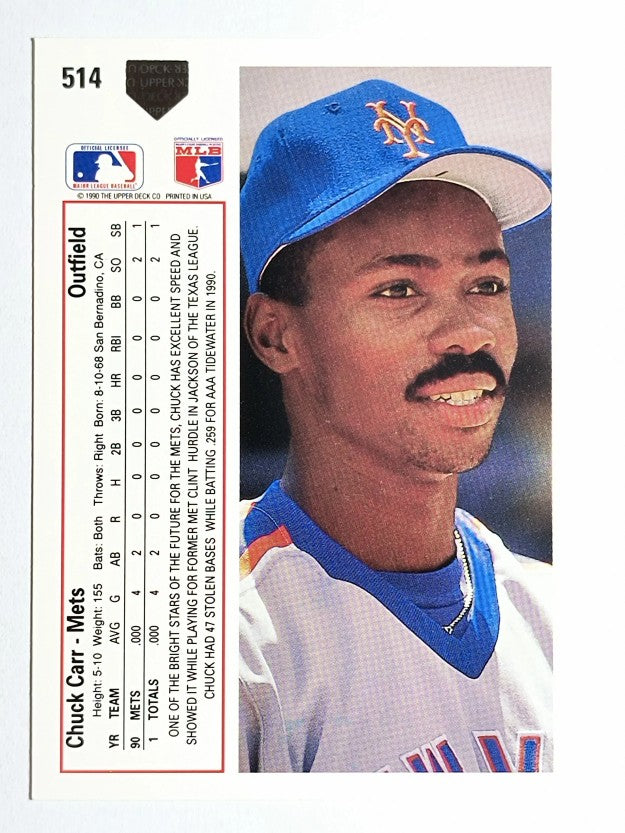 1991 Upper Deck #514 Chuck Carr