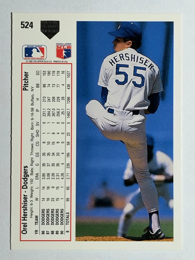 1991 Upper Deck #524 Orel Hershiser