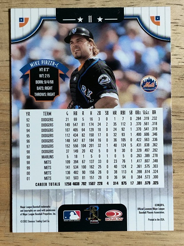 2002 Donruss #11 Mike Piazza