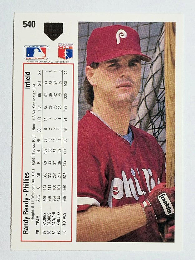1991 Upper Deck #540 Randy Ready