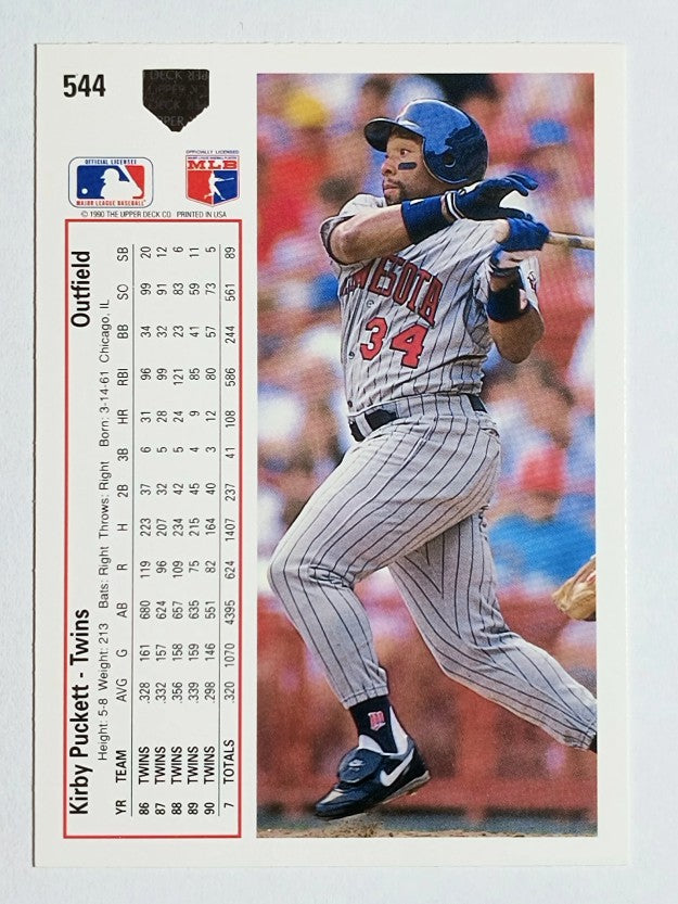 1991 Upper Deck #544 Kirby Puckett