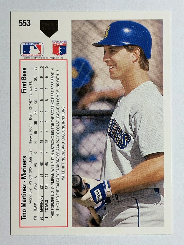 1991 Upper Deck #553 Tino Martinez