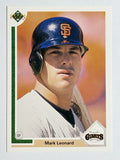 1991 Upper Deck #557 Mark Leonard RC