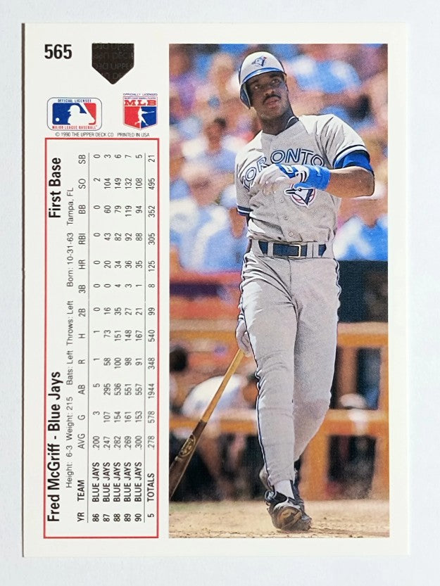 1991 Upper Deck #565 Fred McGriff