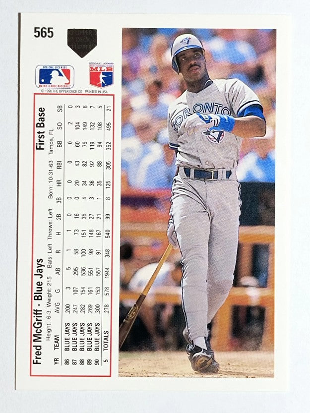 1991 Upper Deck #565 Fred McGriff