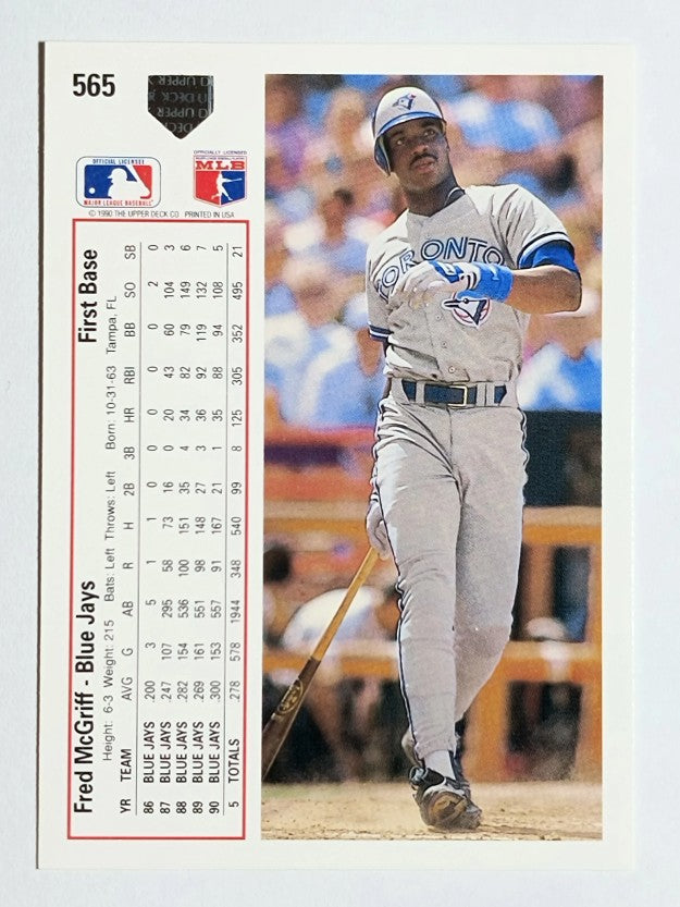 1991 Upper Deck #565 Fred McGriff