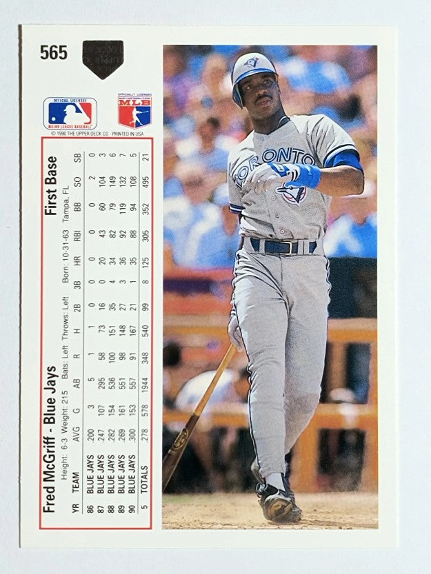 1991 Upper Deck #565 Fred McGriff