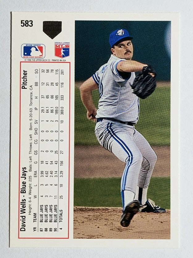 1991 Upper Deck #583 David Wells