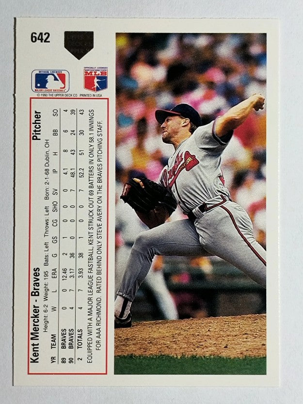 1991 Upper Deck #642 Kent Mercker