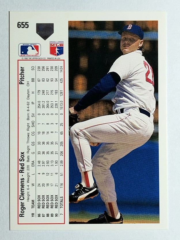 1991 Upper Deck #655 Roger Clemens