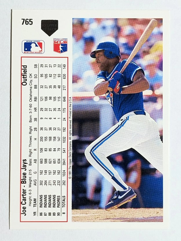 1991 Upper Deck #765 Joe Carter