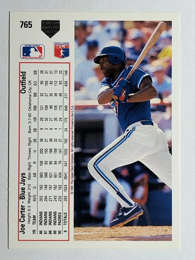 1991 Upper Deck #765 Joe Carter