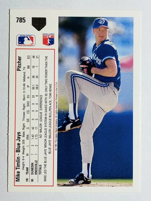 1991 Upper Deck #785 Mike Timlin RC
