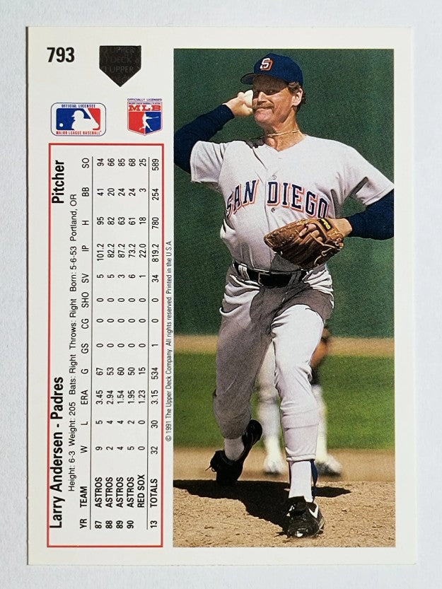 1991 Upper Deck #793 Larry Andersen
