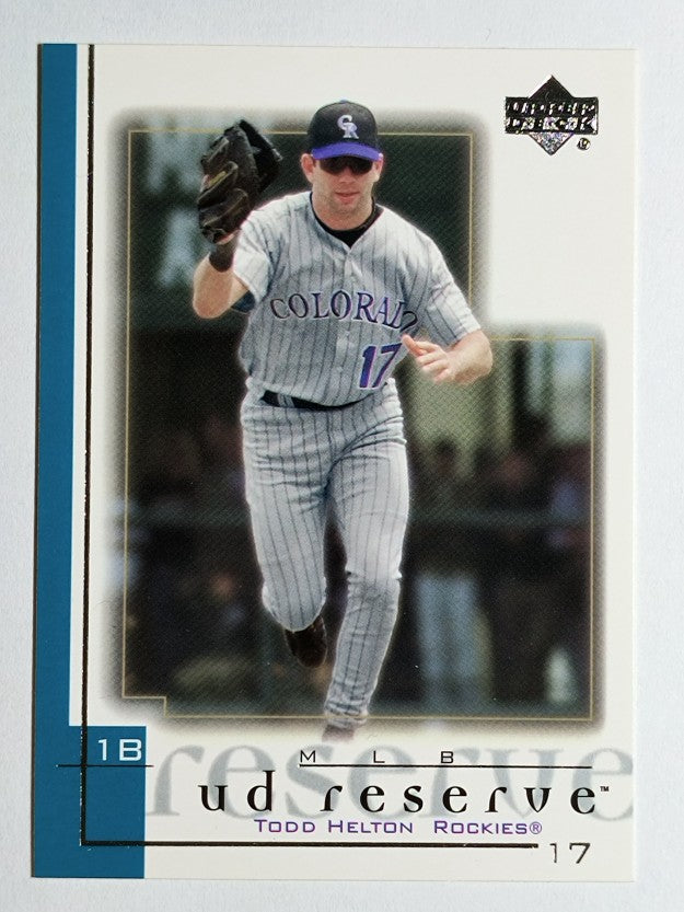 2001 UD Reserve #176 Todd Helton