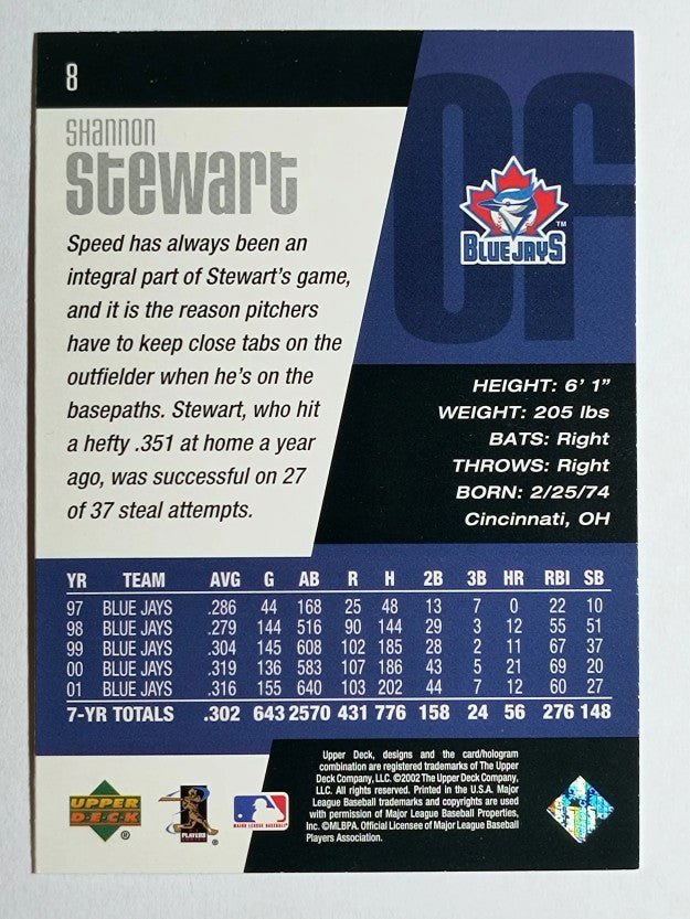 2002 Upper Deck Diamond Connection #8 Shannon Stewart