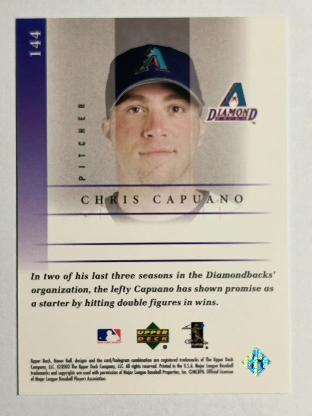 2003 Upper Deck Honor Roll #144 Chris Capuano FC RC