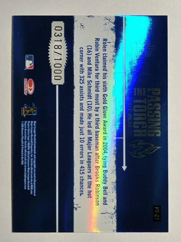 2005 Donruss Elite Passing the Torch #PT27 Scott Rolen