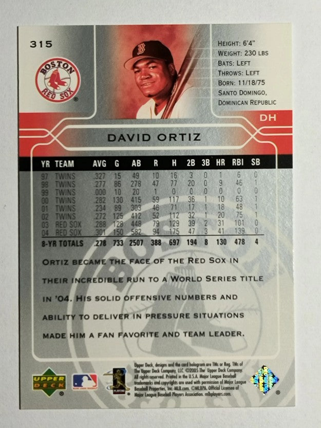 2005 Upper Deck #315 David Ortiz
