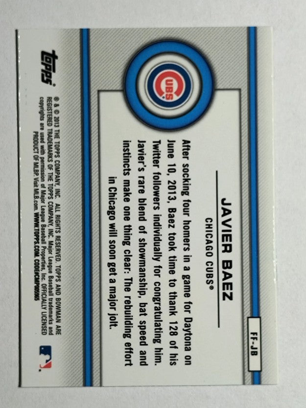 2013 Bowman Draft Future of the Franchise #JB Javier Baez