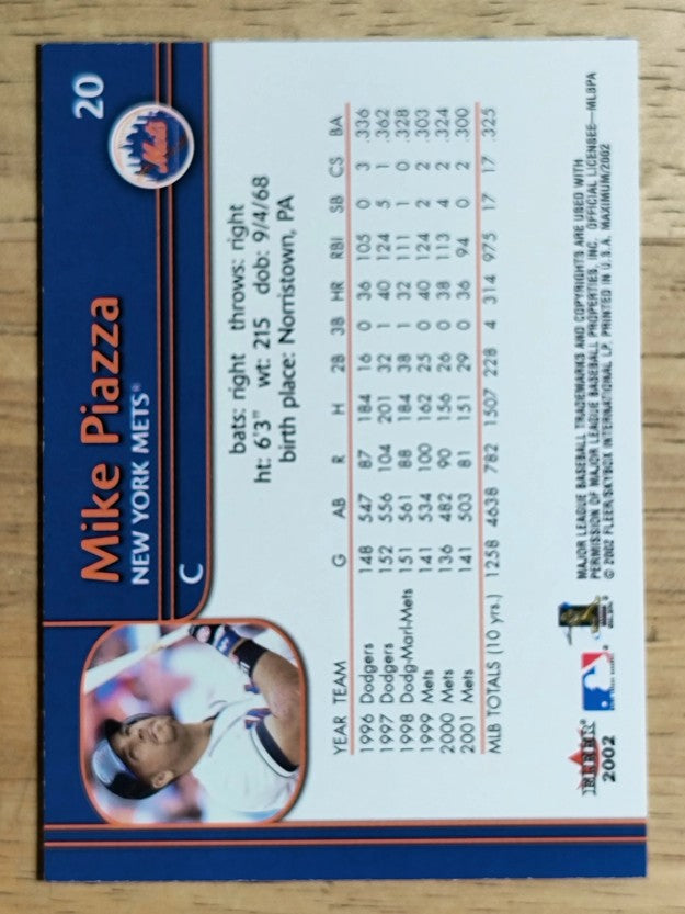 2002 Fleer Maximum #20 Mike Piazza