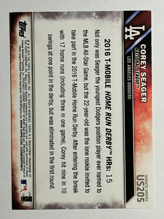 2016 Topps Update #US205 Corey Seager HRD